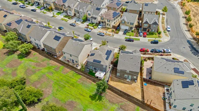 an aerial view of a city