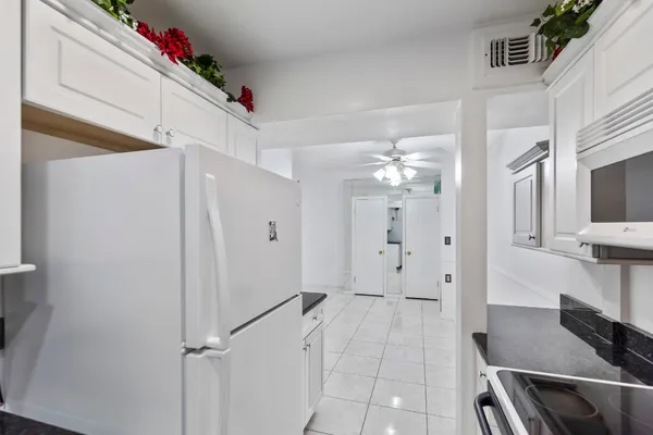 a view of a livingroom with wooden floor