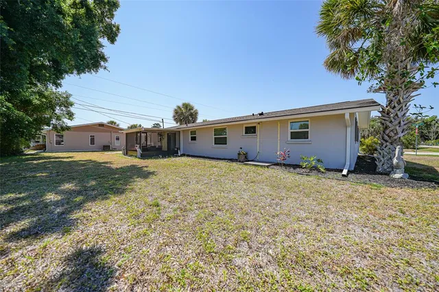 a backyard of a house