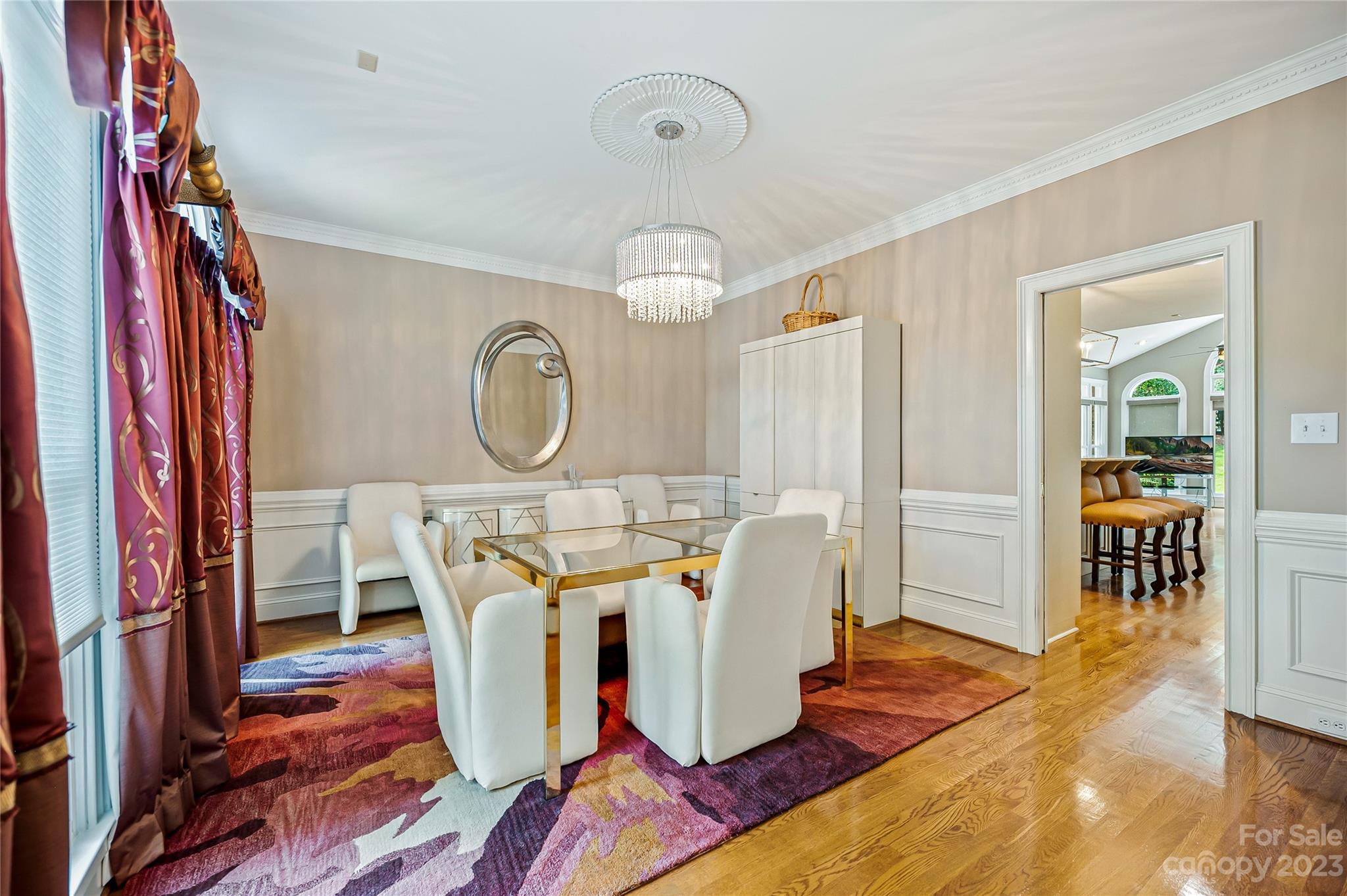 4517 Binfords Ridge Road Charlotte, NC 28226 - Photo 6 of 47 a view of a dining room with furniture window and wooden floor