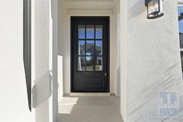 a view of front door