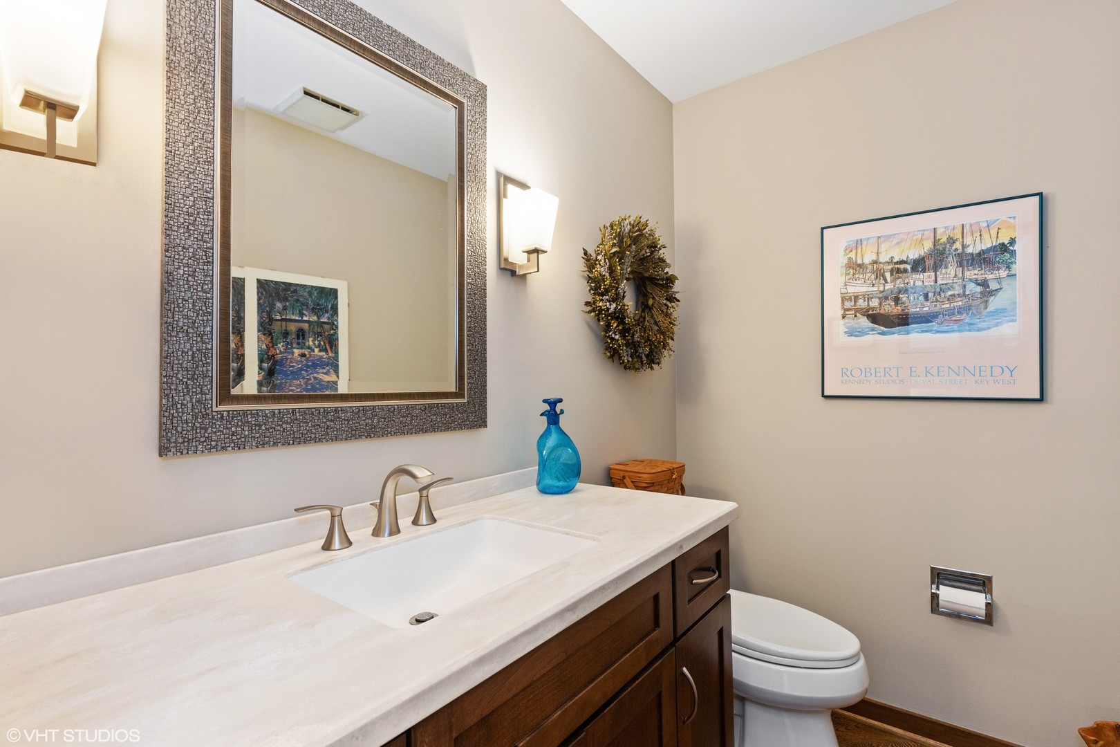 770 Valley Road Lake Forest, IL 60045 - Photo 13 of 29 a bathroom with a sink mirror vanity and toilet