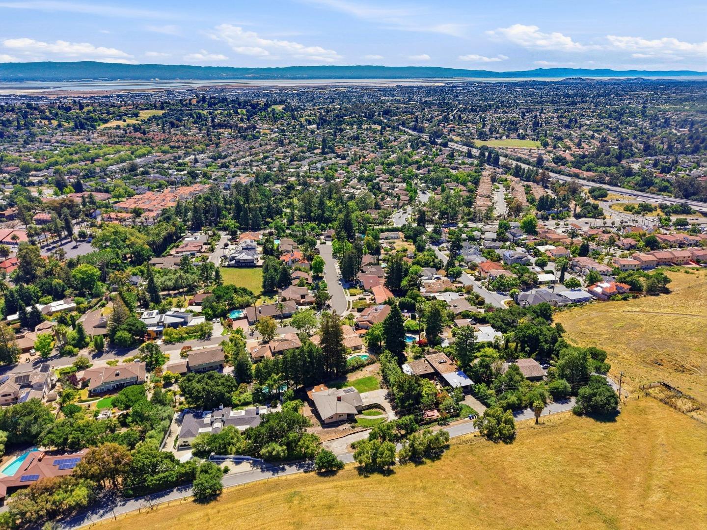 208 Mill Creek Road Fremont, CA 94539 - Photo 59 of 59 an aerial view of a city and lake view