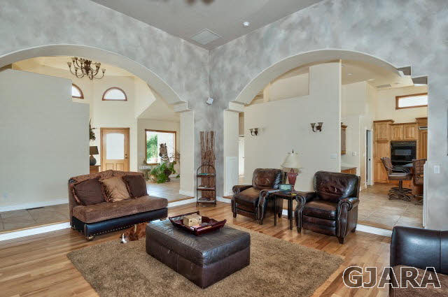887 25 Road Grand Junction, CO 81505 - Photo 7 of 42 a living room with furniture or couch and a fireplace