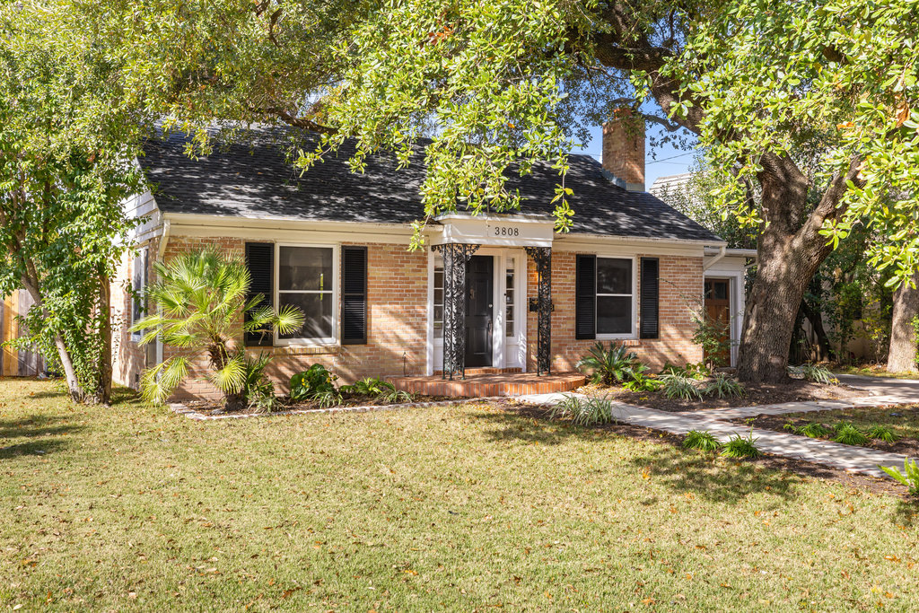 3808 Avenue F Austin, TX 78751 - Photo 2 of 22 New landscaping, walkway and freshly painted shutters and front door