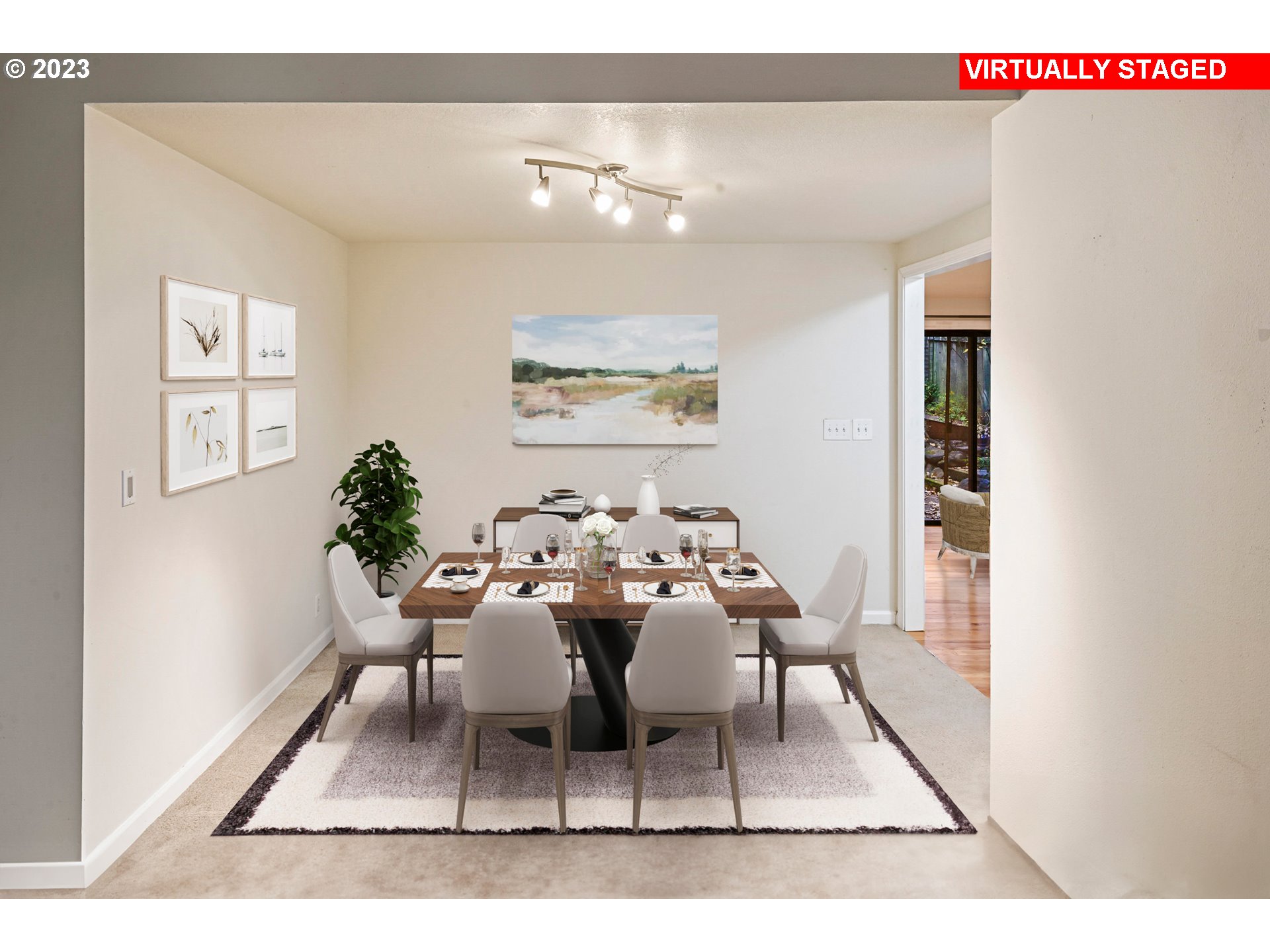 3431 Timberline Drive Eugene, OR 97405 - Photo 6 of 39 a black and white photo of a living room