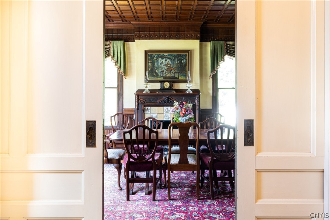1 County Rte 10 Schroeppel, NY 13132 - Photo 23 of 49 Pocket Doors Leading to Dining Room