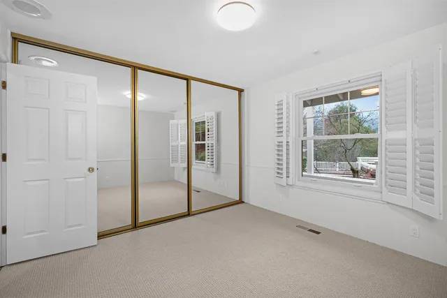 a view of a room with an empty space