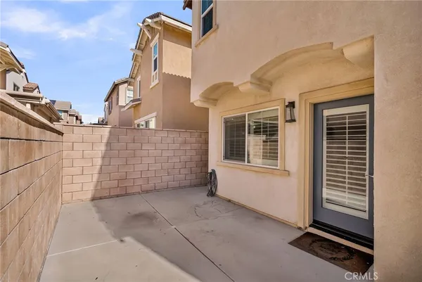 a view of front door of house