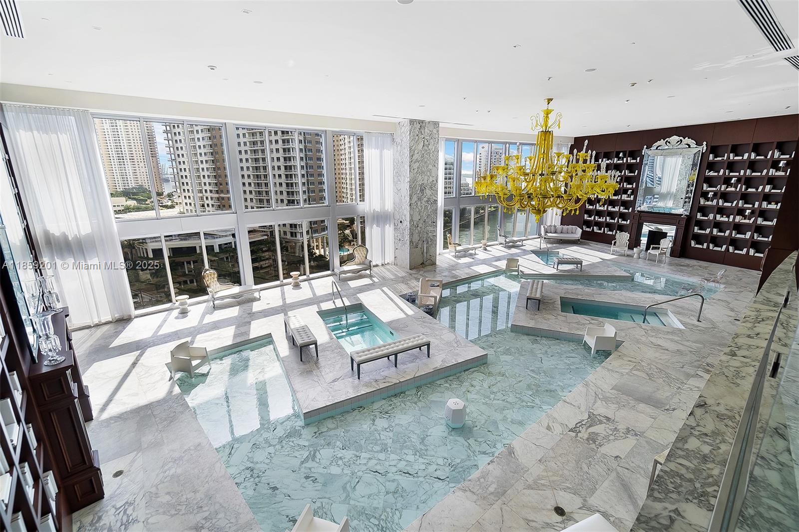 495 Brickell Avenue, Unit 420 Miami, FL 33131 - Photo 60 of 73 a living room with furniture large window and wooden floor