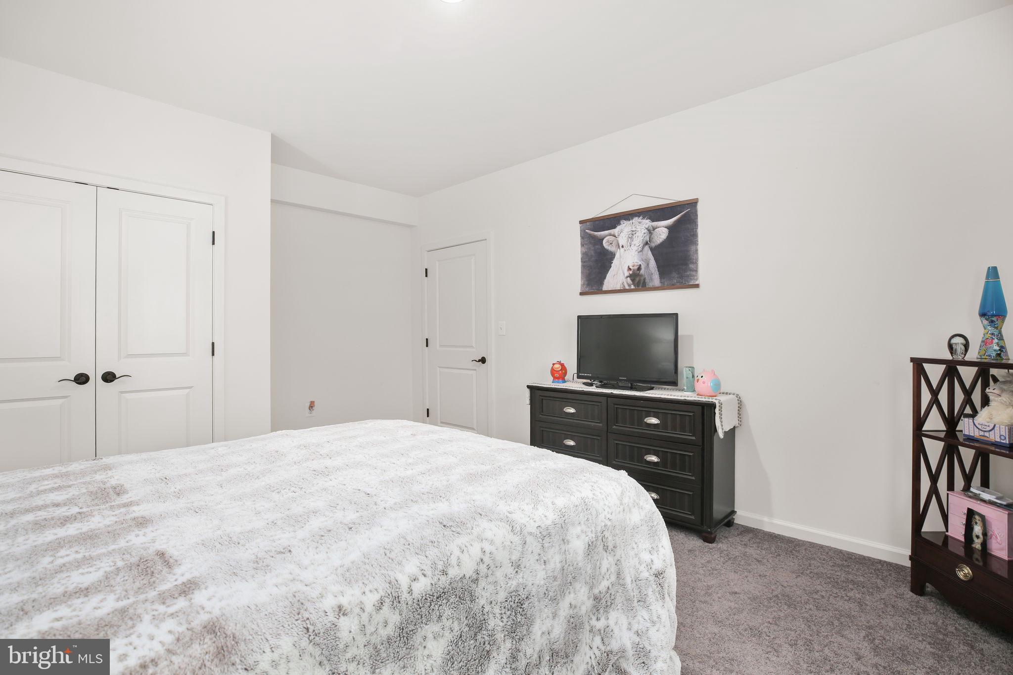 9564 Blackbird Loop Culpeper, VA 22701 - Photo 30 of 52 a bedroom with a bed and a flat tv screen on dresser