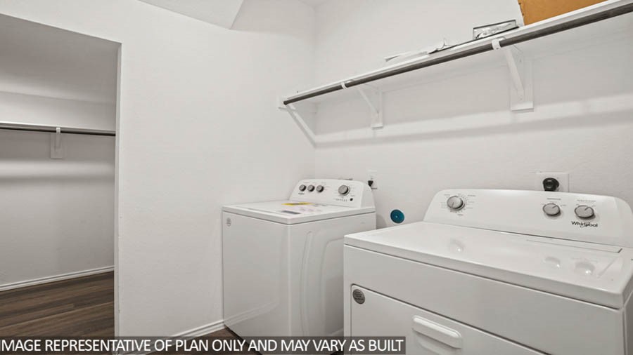 211 Homestead Court Dayton, TX 77535 - Photo 12 of 21 a utility room with dryer and washer