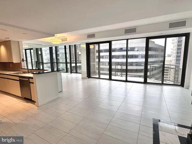 a view of a building with a street