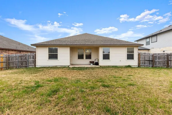 a backyard of a house