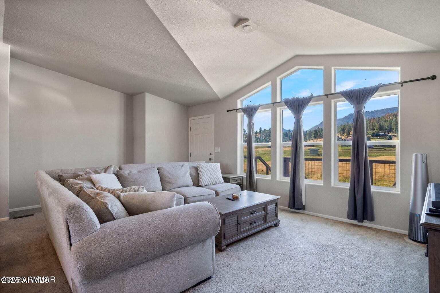 53 County Road 2092 Alpine, AZ 85920 - Photo 13 of 36 a living room with furniture and a large window