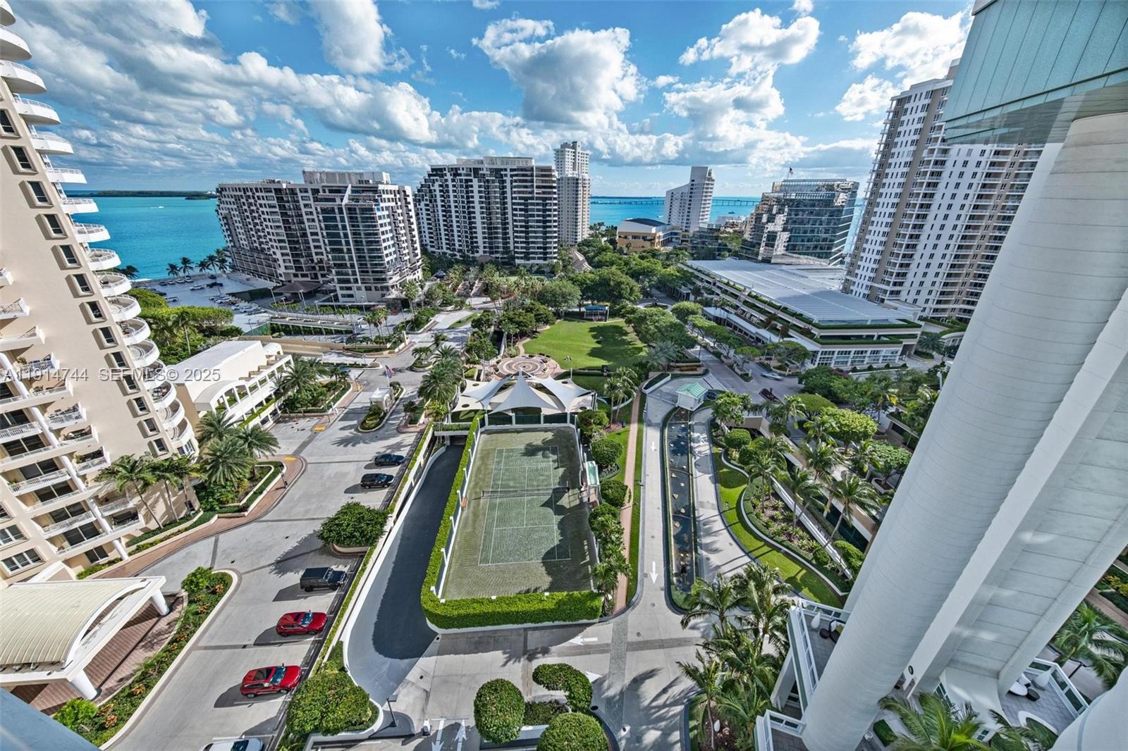 900 Brickell Key Boulevard, Unit 1403 Miami, FL 33131 - Photo 26 of 29 a view of outdoor space with garden