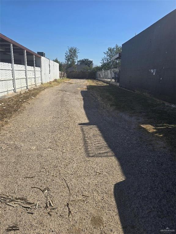 a backyard of a house