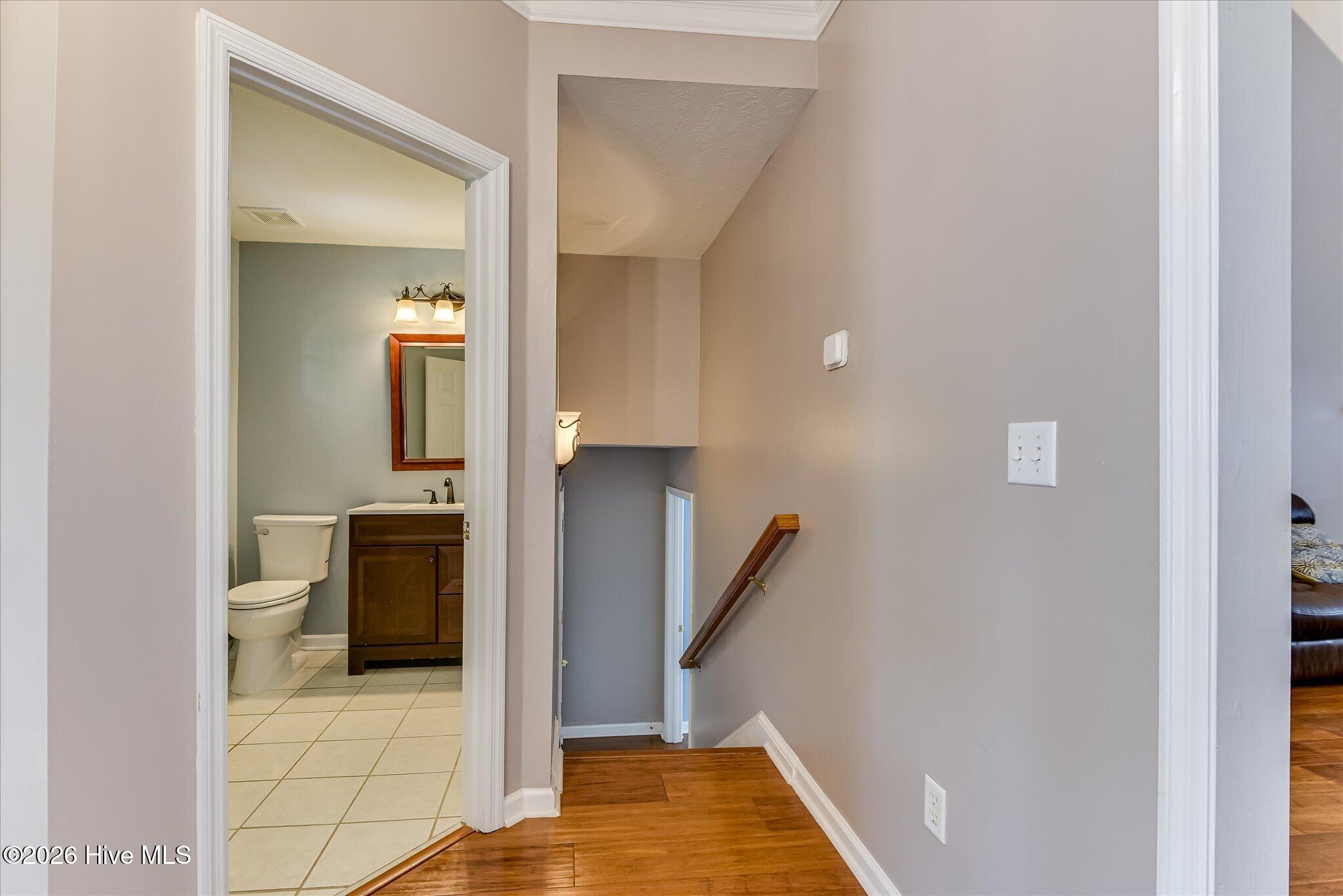 4480 Cape Cod Drive Evans, GA 30809 - Photo 25 of 55 Stairs leading to guest suite and garage