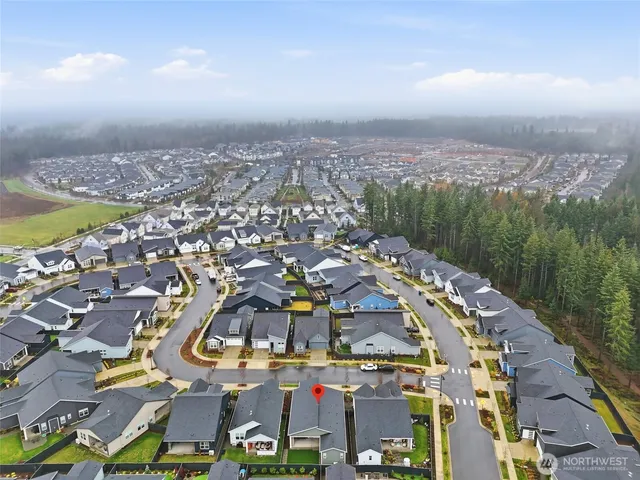 an aerial view of multiple house