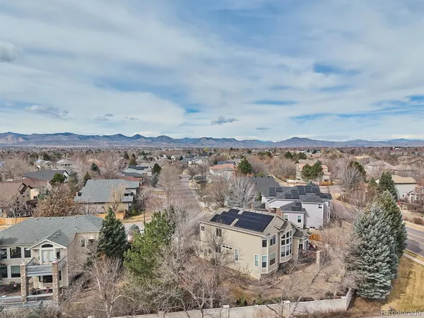 an outdoor view of garden with seating area