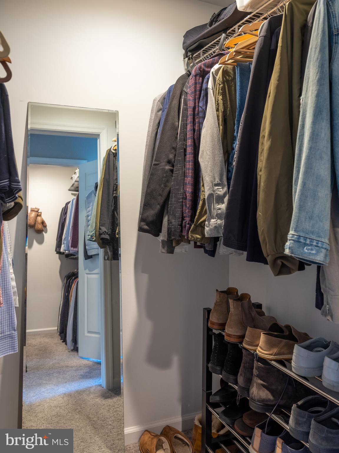 80 Dispatch Drive, Unit 97 Washington Crossing, PA 18977 - Photo 18 of 32 a view of walk in closet with clothes and shoes
