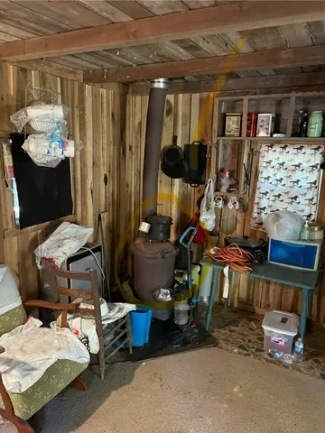 a room with gym equipment