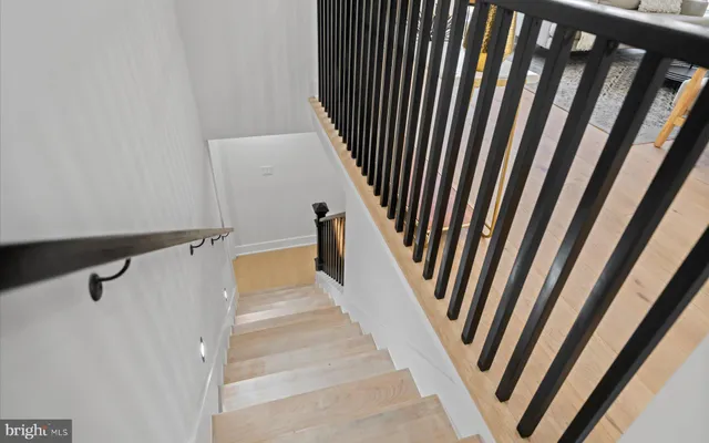 a view of a staircase