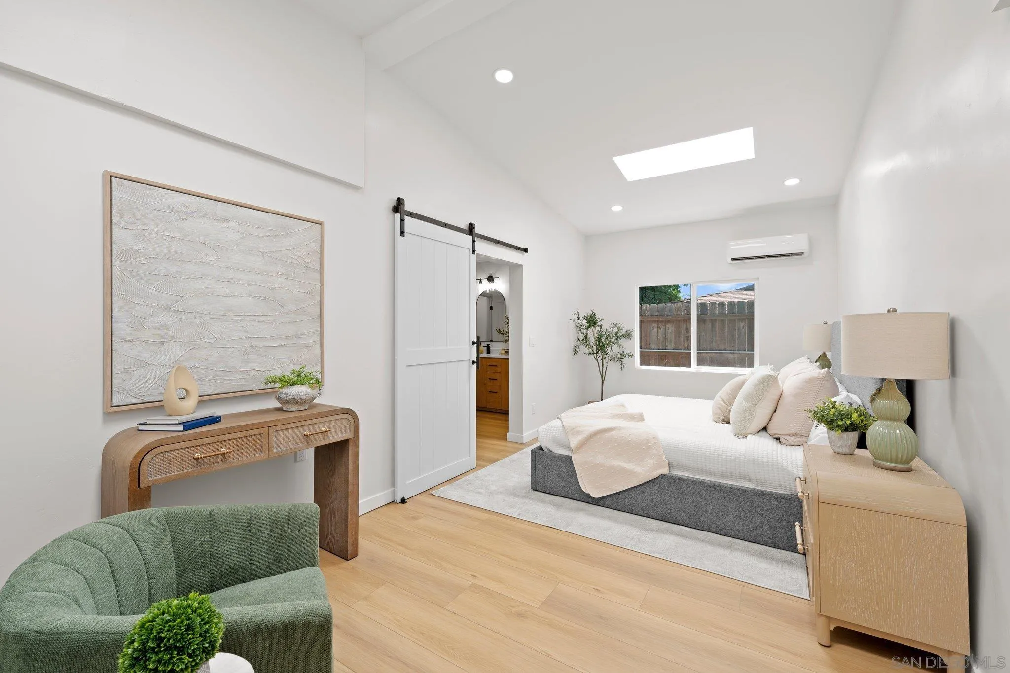 9117 Heatherdale Street Santee, CA 92071 - Photo 13 of 31 a bedroom with furniture and a large window