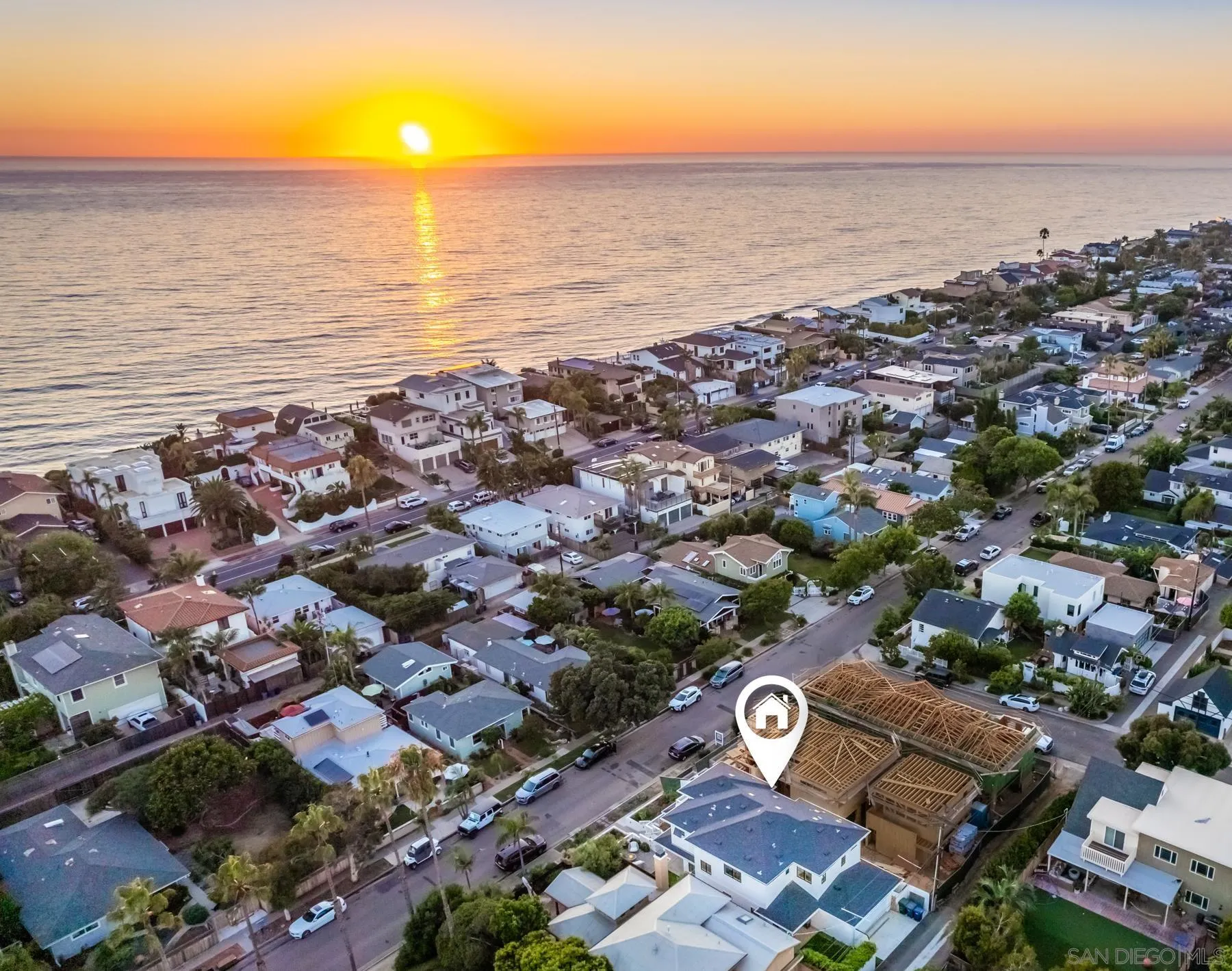 237 La Mesa Avenue Encinitas, CA 92024 - Photo 32 of 40 an aerial view of beach and ocean view