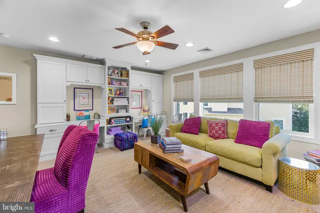 a view of a patio with chairs