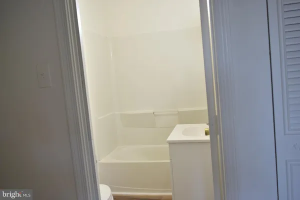 a close up of a bathtub