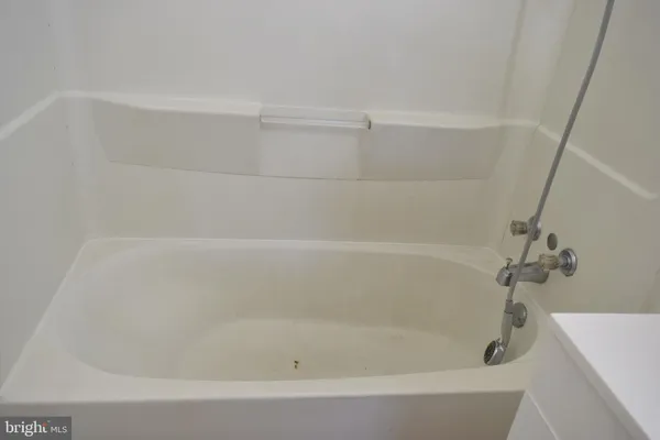 a close up of a bathtub