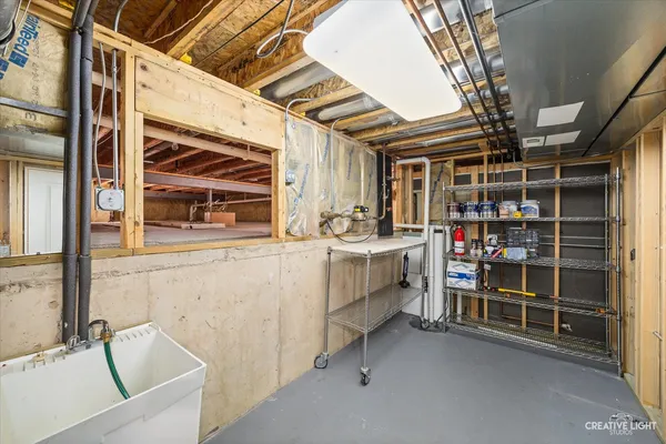 a view of storage and utility room