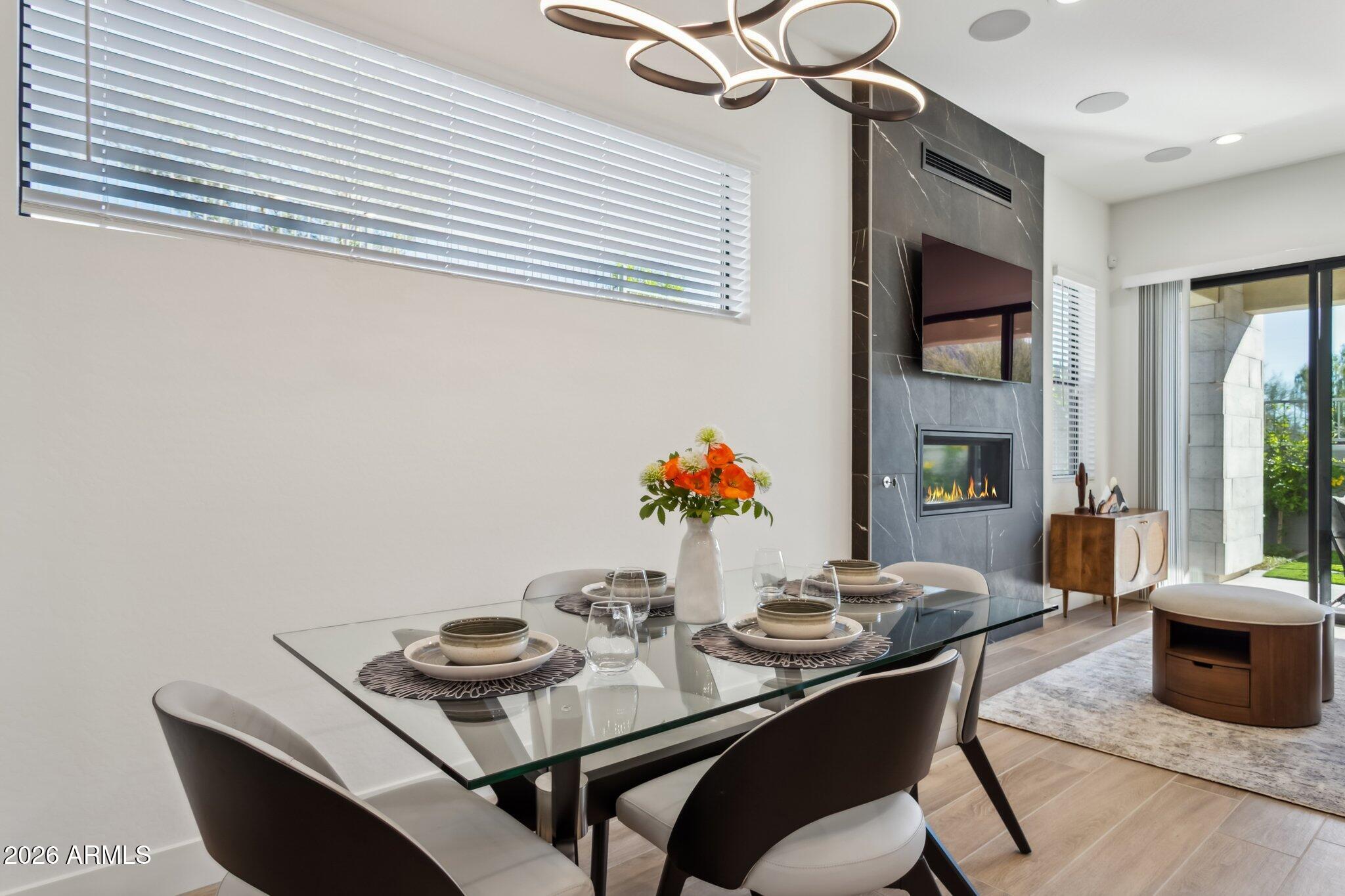 1 Easy Street, Unit 30 Carefree, AZ 85377 - Photo 16 of 70 a view of a dining room with furniture and window