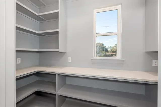 a workspace with a window