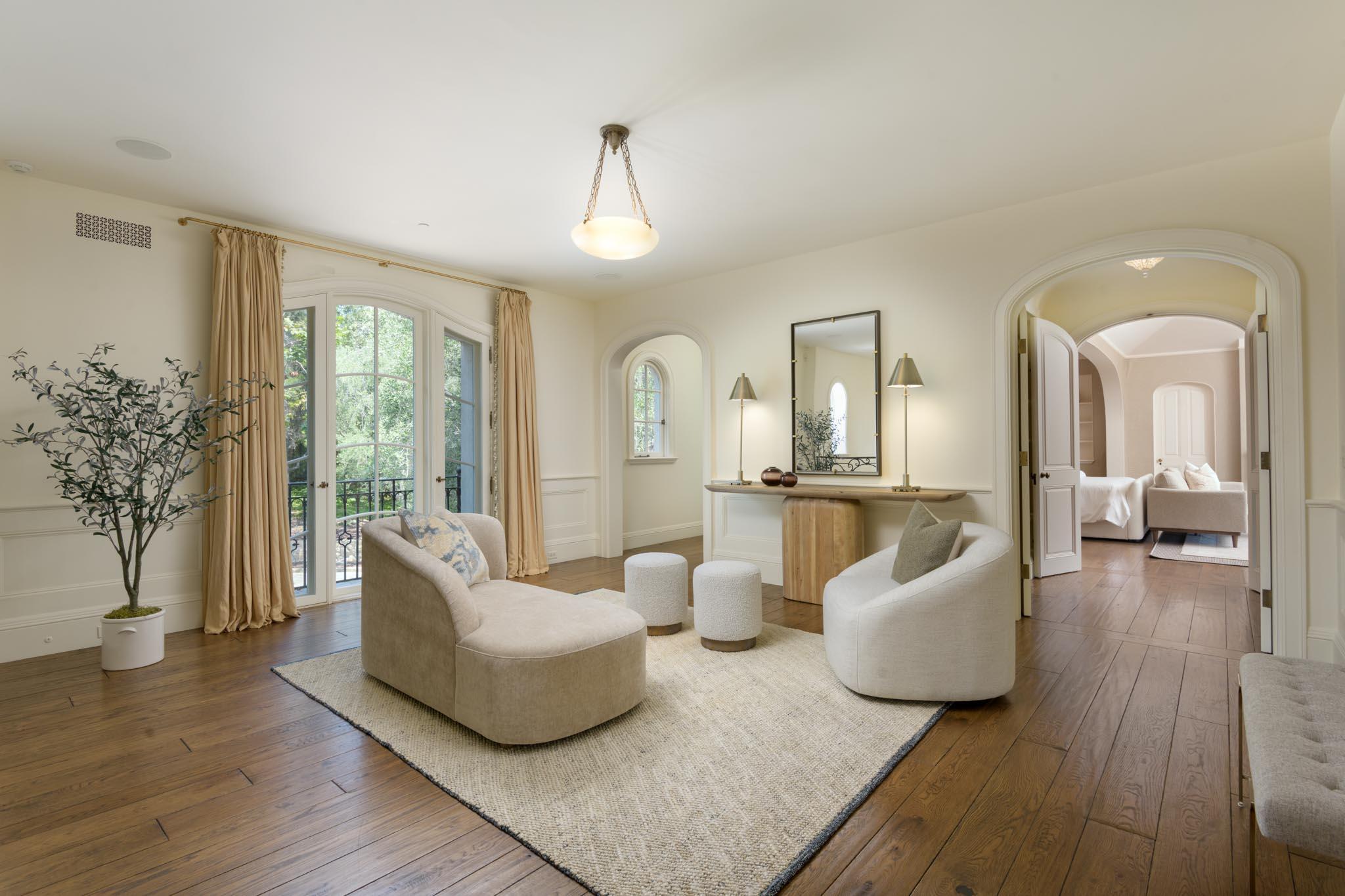 771 Garden Lane Montecito, CA 93108 - Photo 13 of 44 a living room with furniture and a large window