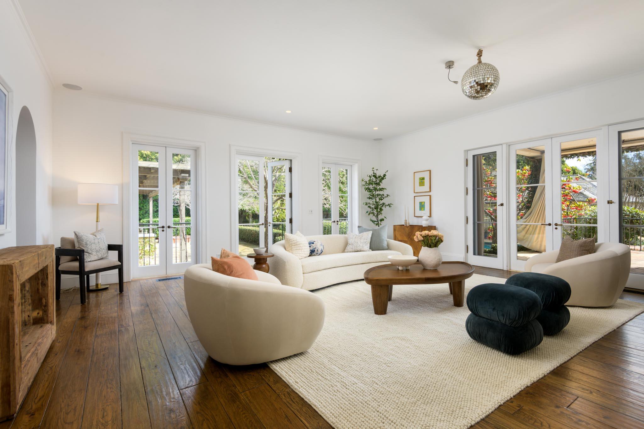 771 Garden Lane Montecito, CA 93108 - Photo 22 of 44 a living room with furniture and a large window