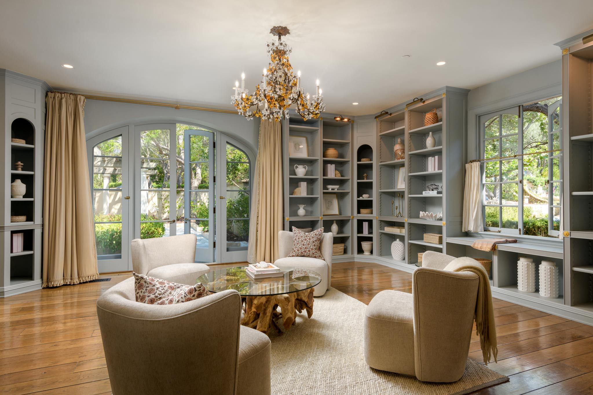 771 Garden Lane Montecito, CA 93108 - Photo 31 of 44 a living room with furniture and a large window