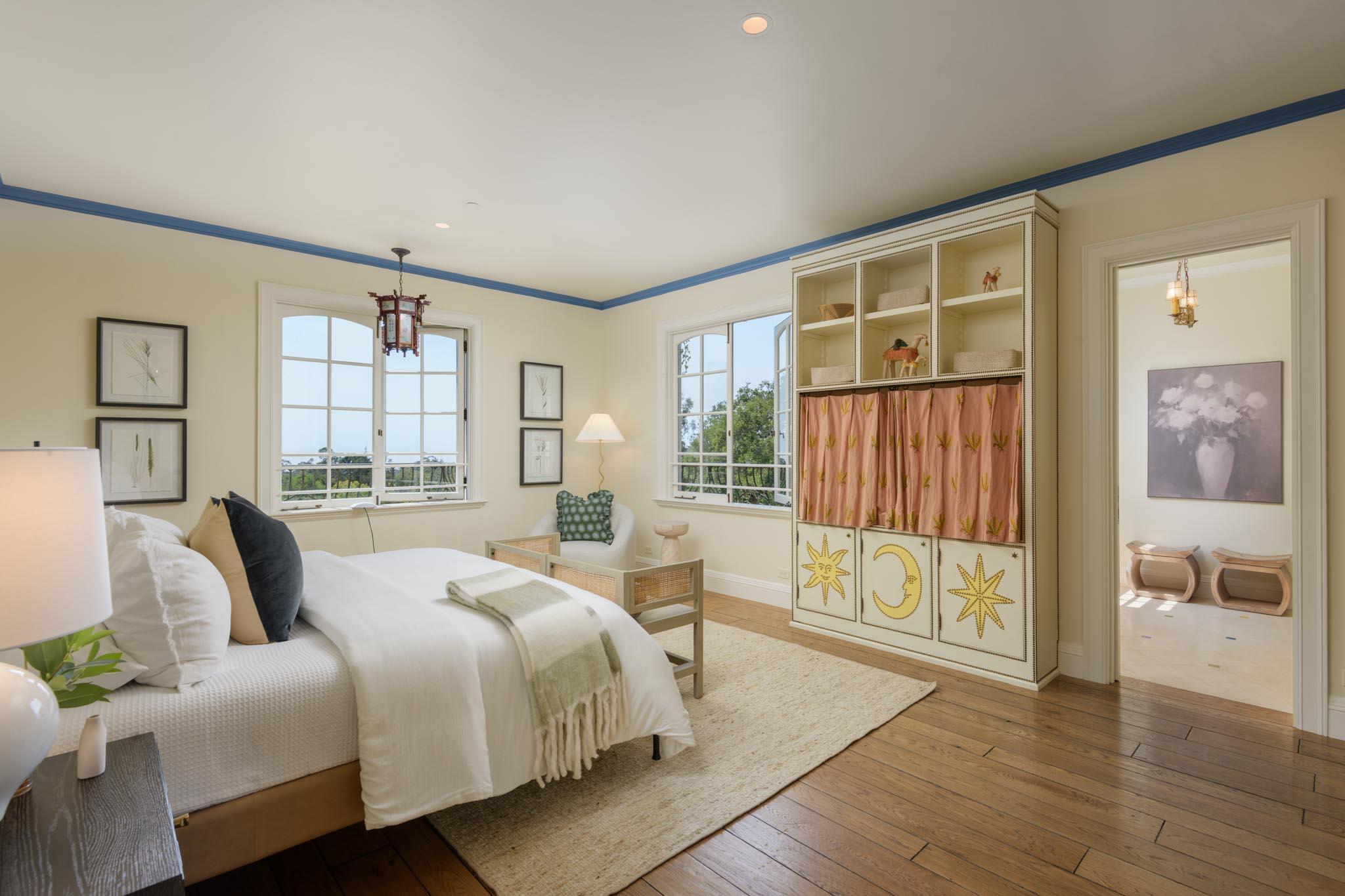 771 Garden Lane Montecito, CA 93108 - Photo 36 of 44 a bed room with a bed and a large window