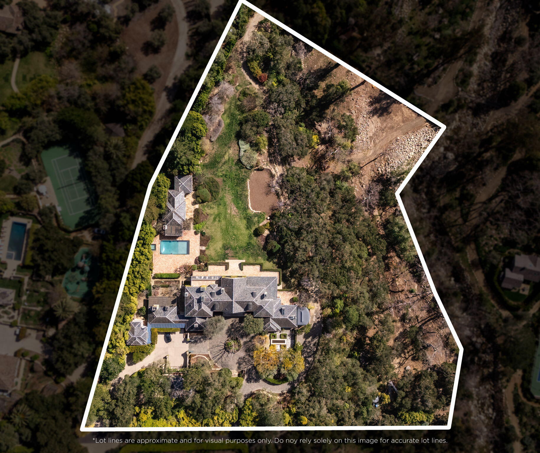 771 Garden Lane Montecito, CA 93108 - Photo 44 of 44 an aerial view of house with yard