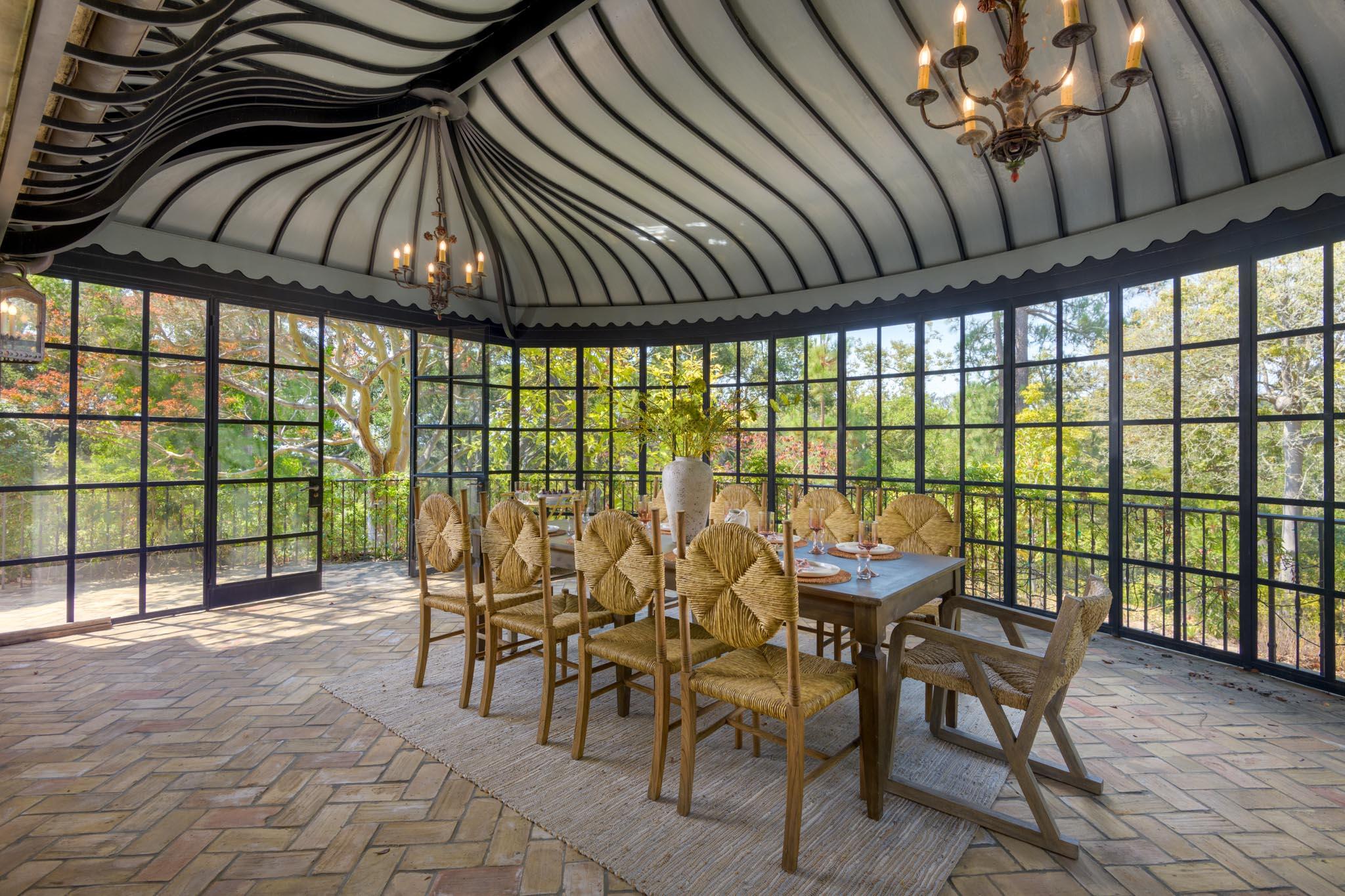 771 Garden Lane Montecito, CA 93108 - Photo 8 of 44 a view of a chairs and table in the patio and a grill