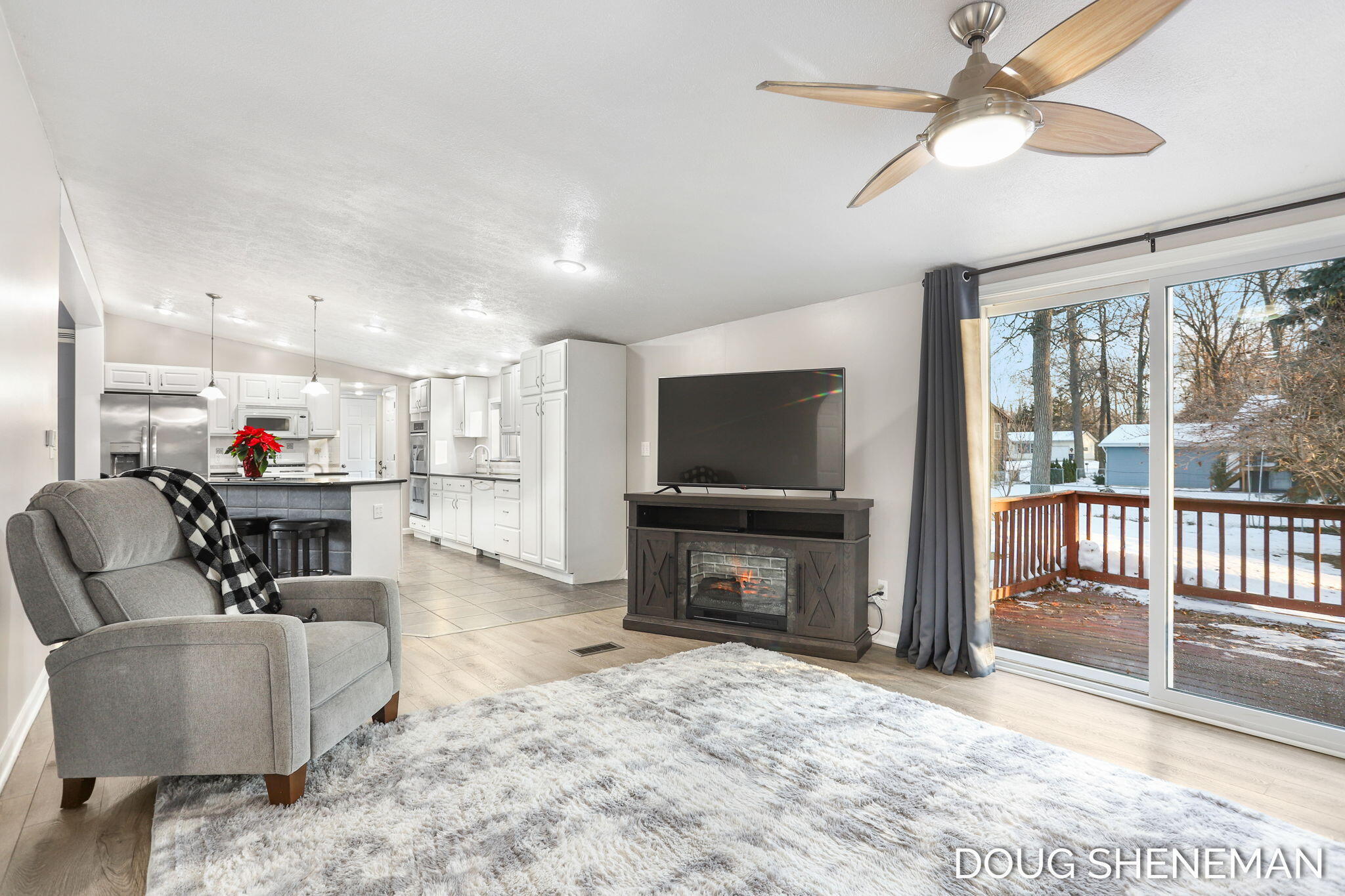 138 Riley Street Holland, MI 49424 - Photo 22 of 41 Livingroom / Slider to Back Deck