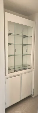 a close up view of a closet