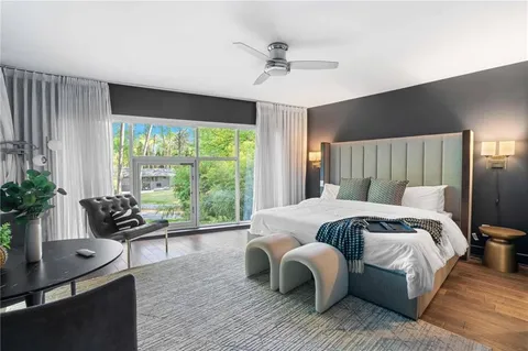 a bathroom with a sink double vanity and a mirror