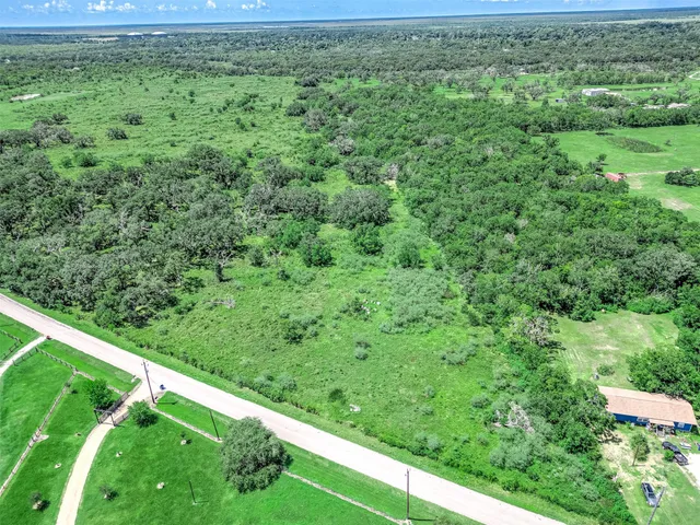 a view of a lush green field