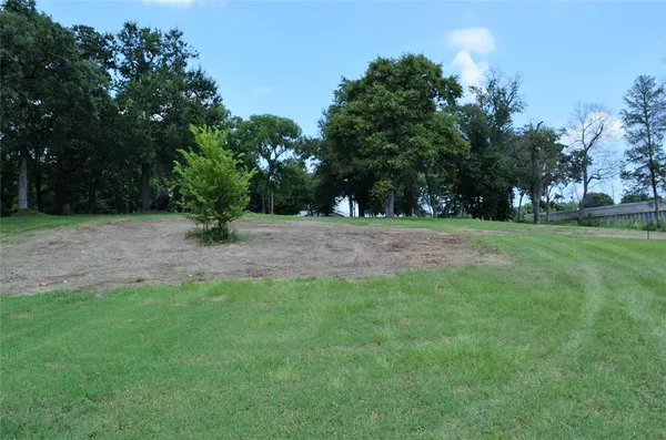 an aerial view of a house with outdoor space and street view