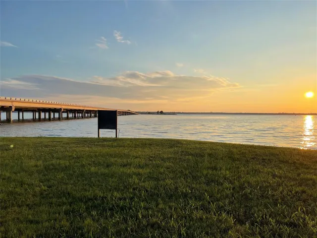 a view of an ocean & beach