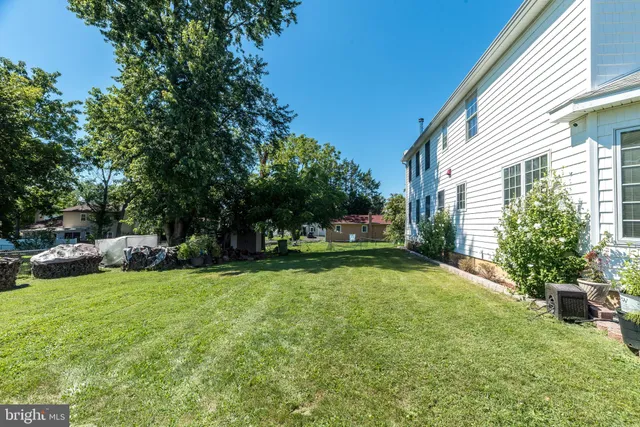 a view of a backyard with a garden