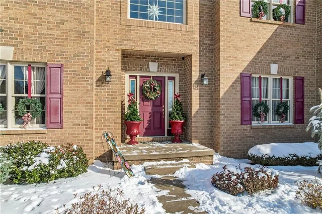 a front view of a house