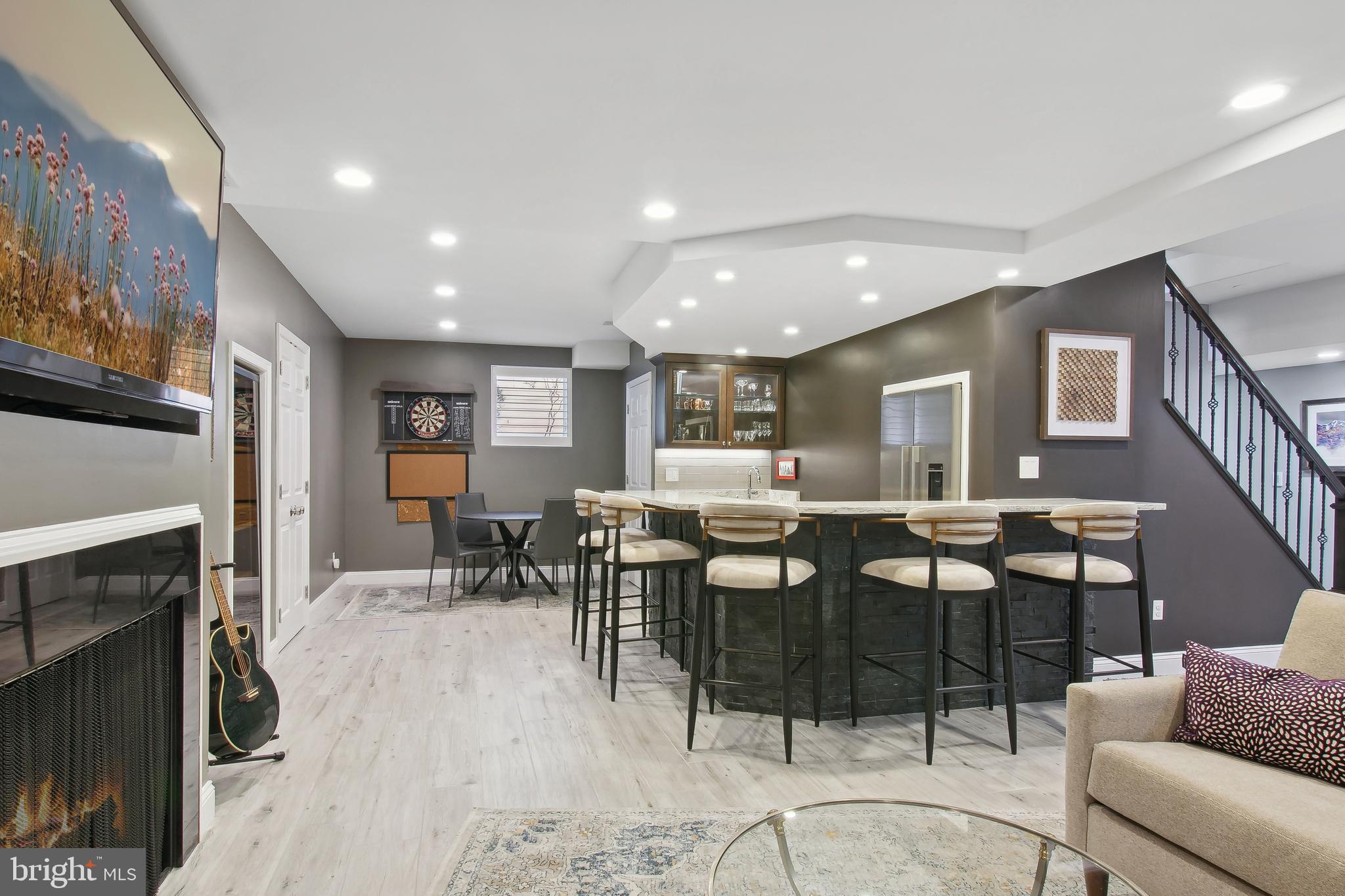 339 Tschiffely Square Road Gaithersburg, MD 20878 - Photo 40 of 48 Renovated Lower Level Recreation Room w/ full wet